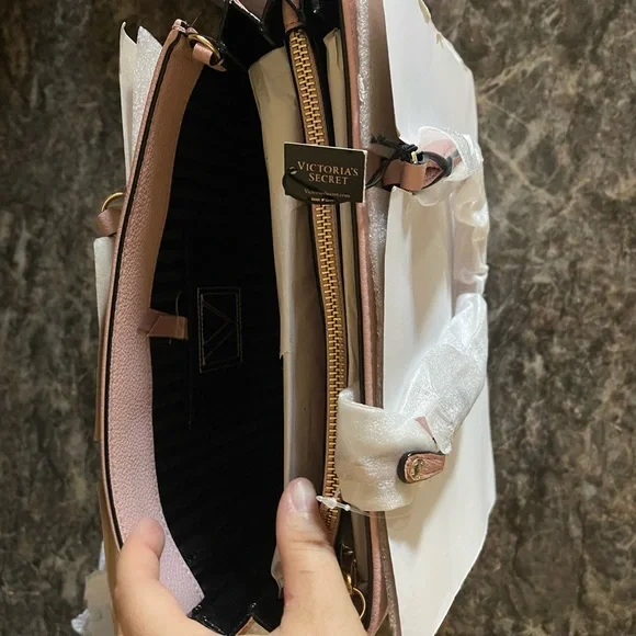 NWT Victoria's Secret Light Pink Tote Bag - Picture 5 of 7